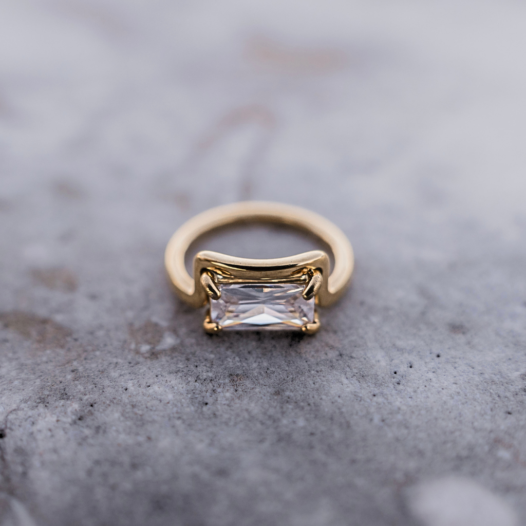 The Solstice Baguette Ring