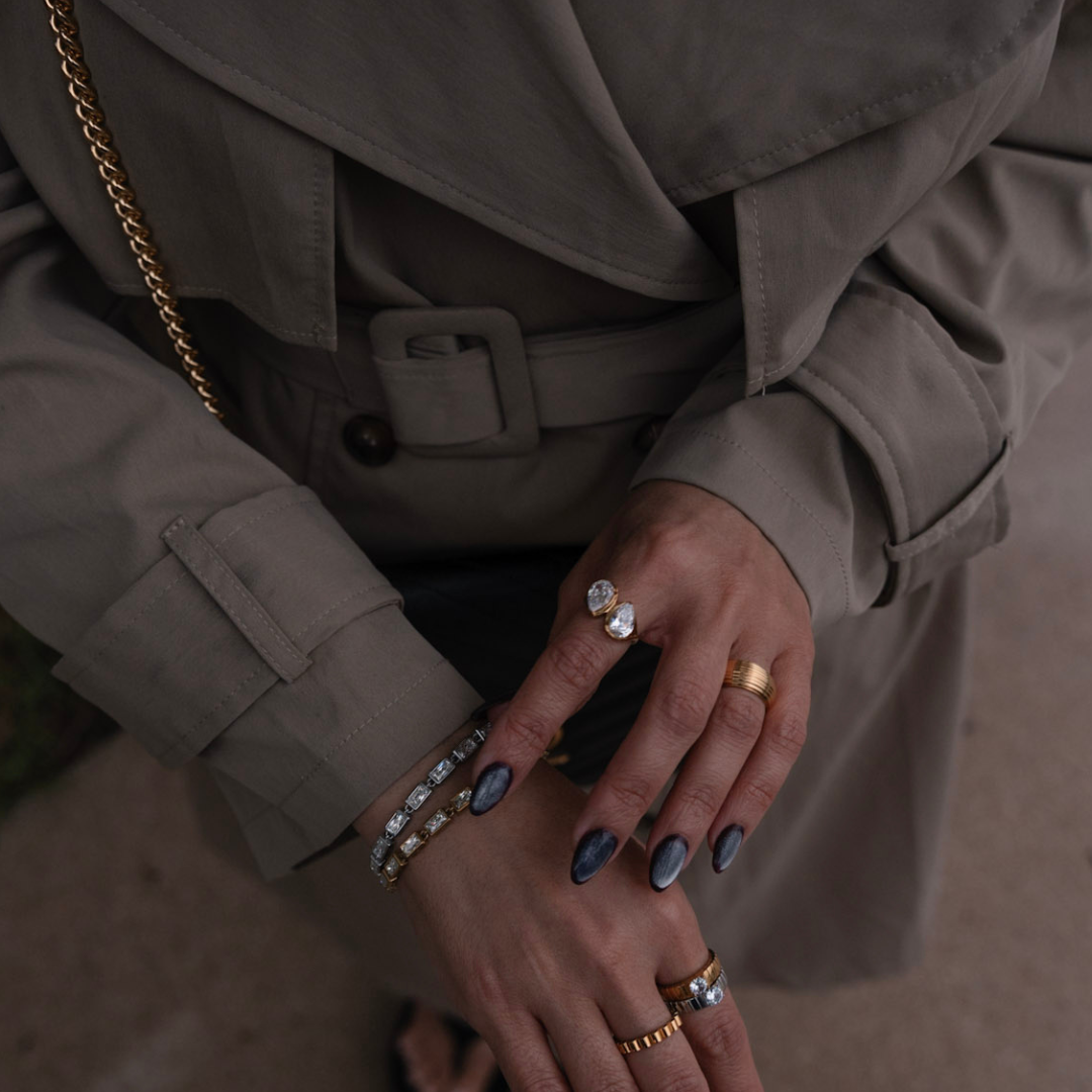 The Defined Tennis Bracelet | Gold
