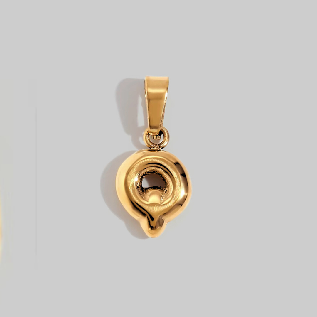 Bubble Letter Charms | Gold Hue