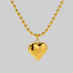 Heart of Gold Beaded Necklace