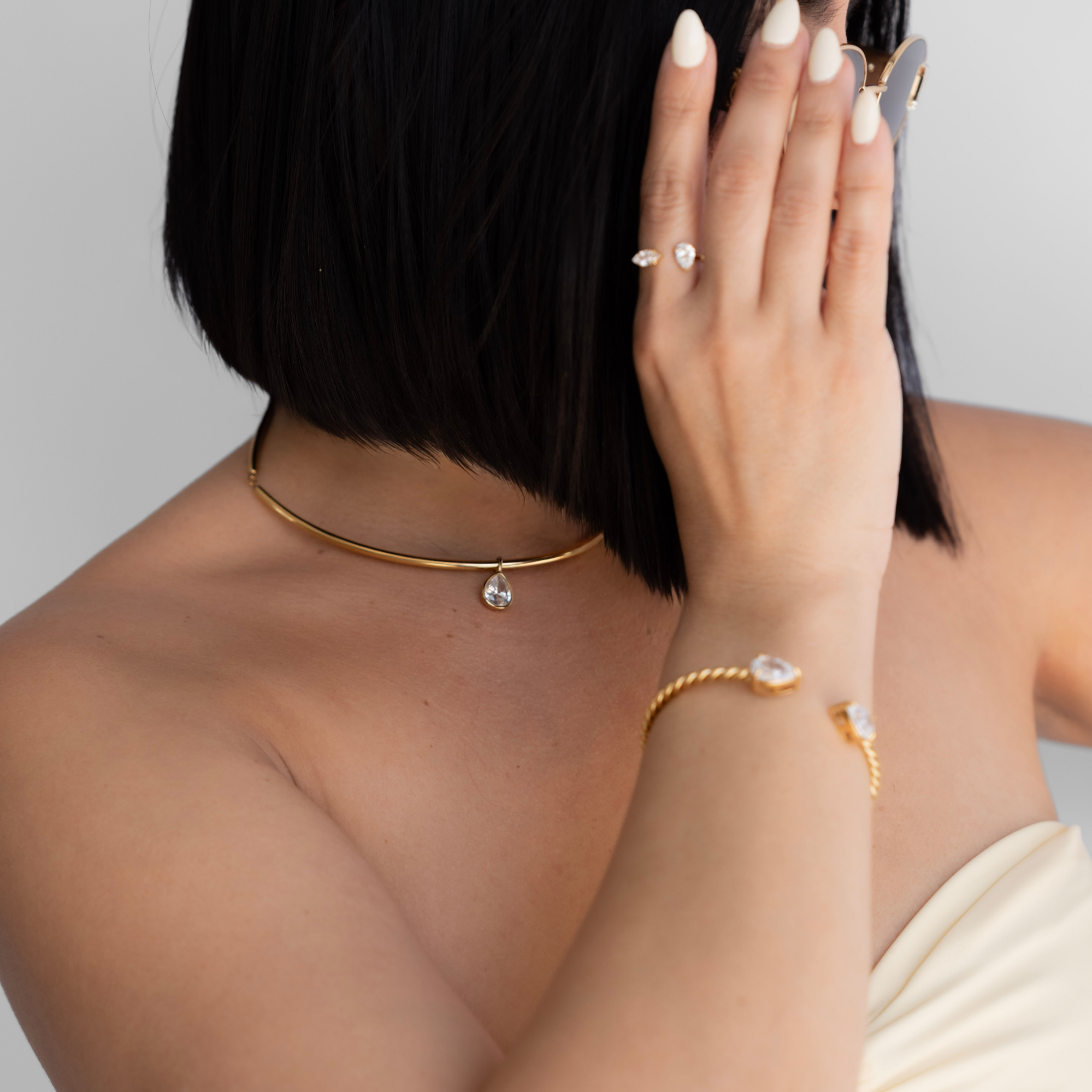Pear Twist Bangle