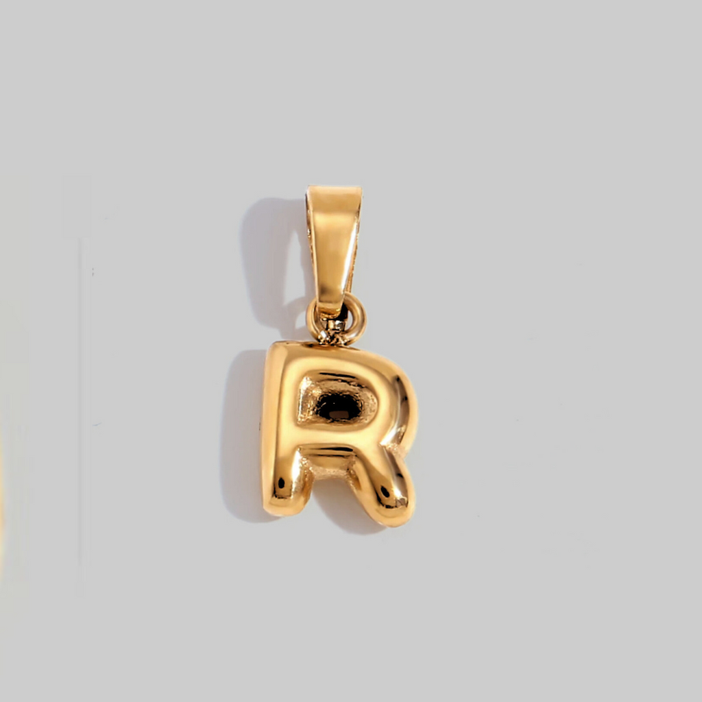 Bubble Letter Charms | Gold Hue