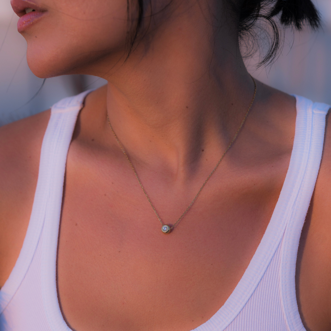 The Halo Necklace & Earring Set