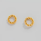 Didi Rope Circle Stud Earrings
