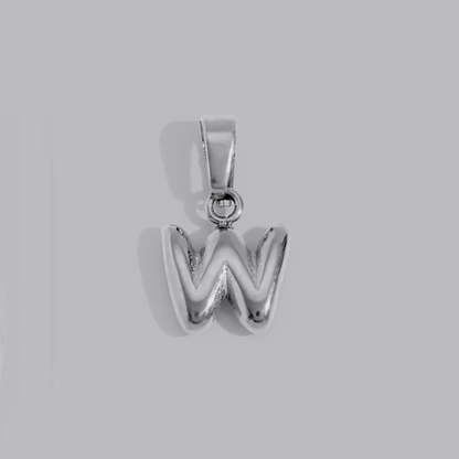 Bubble Letter Charms | Silver Hue