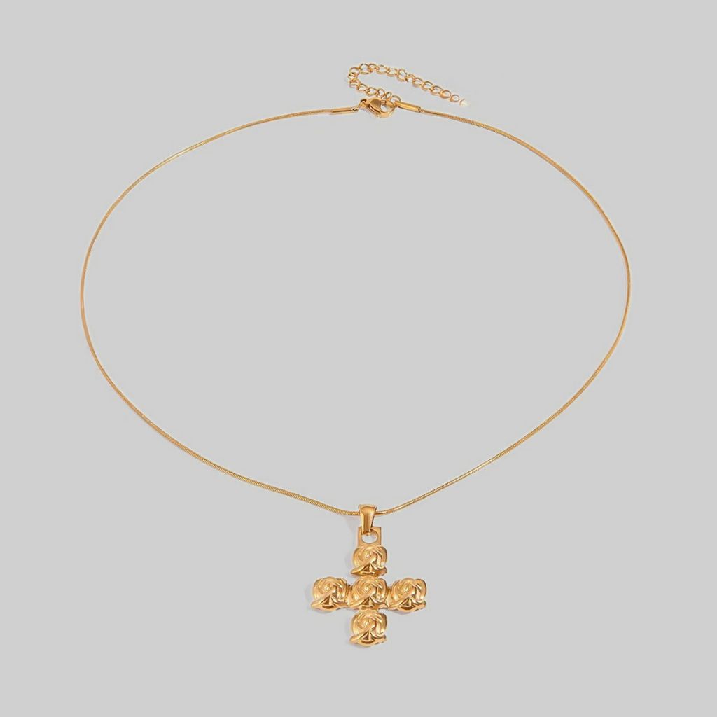 Rosis Cross Necklace