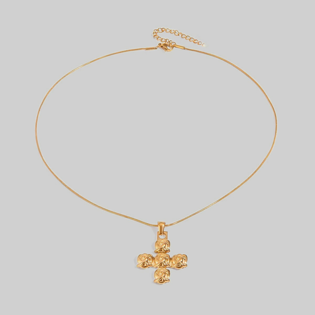 Rosis Cross Necklace