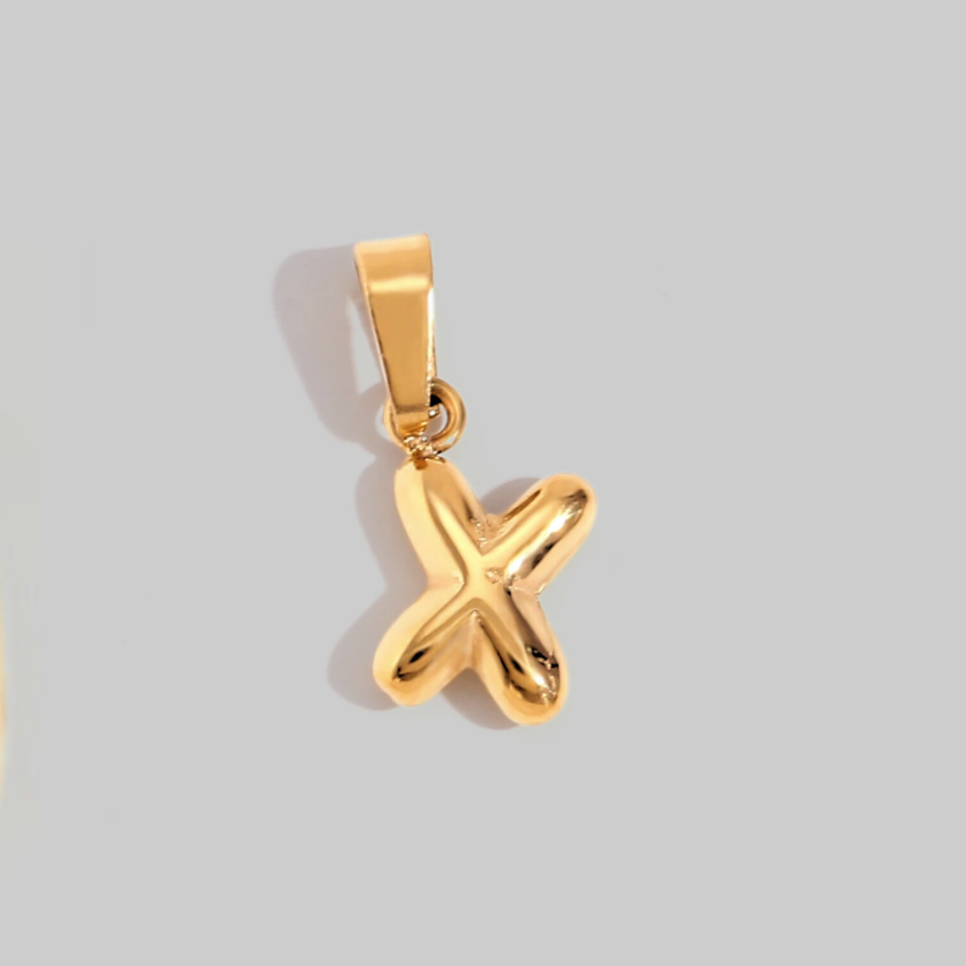 Bubble Letter Charms | Gold Hue