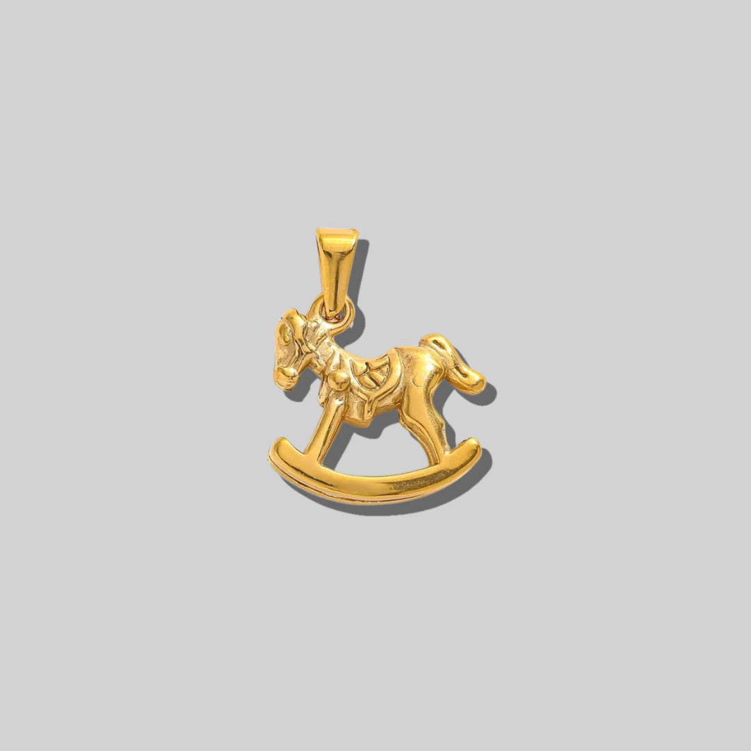 Rocking Horse Charm | Gold Hue