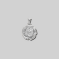 Rose in Bloom Pendant | Silver Hue