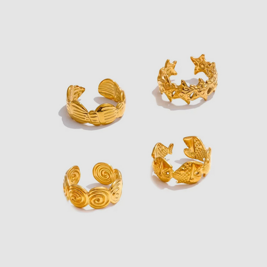Mar de Oro Ring Set