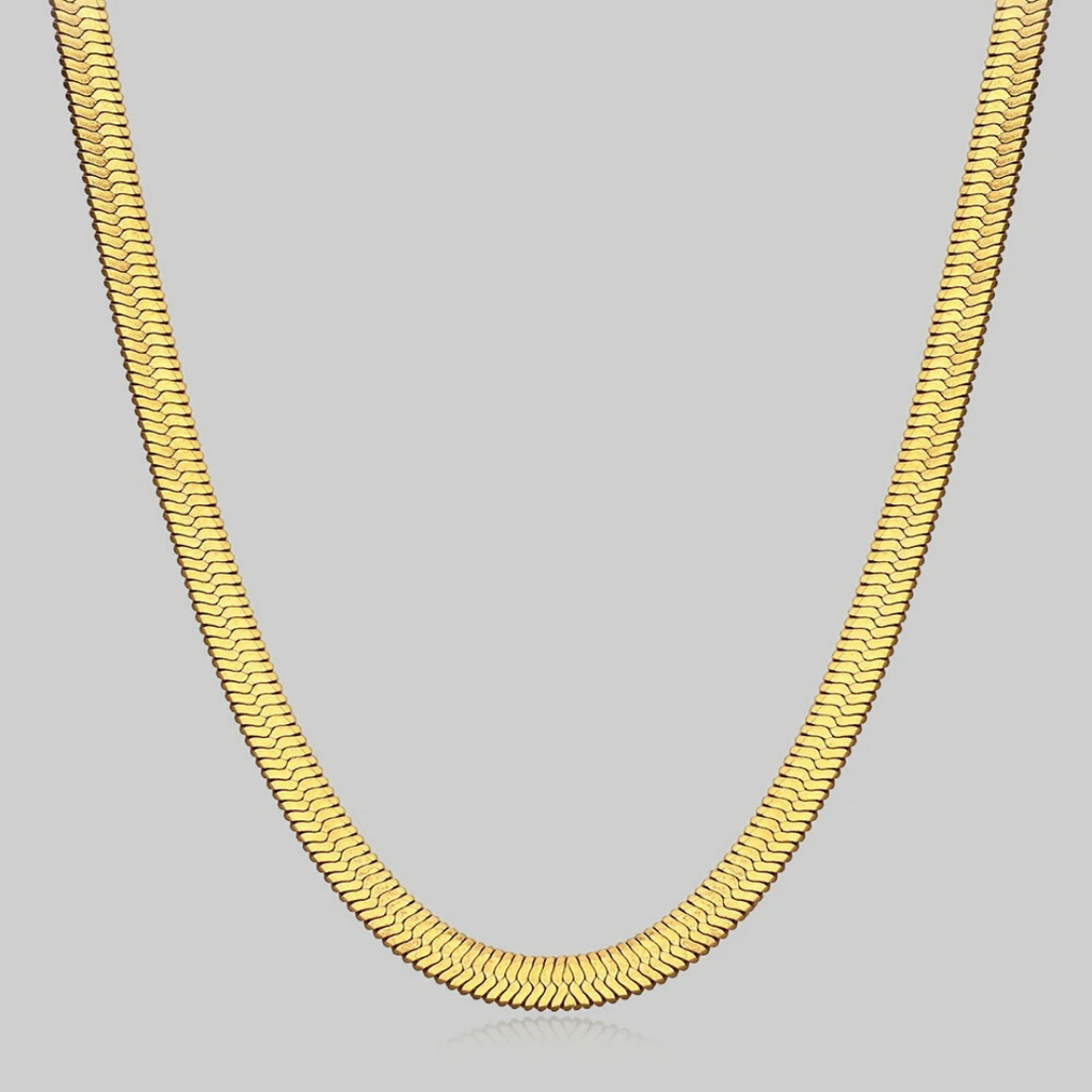 Mia Classic Herringbone Shorty Necklace