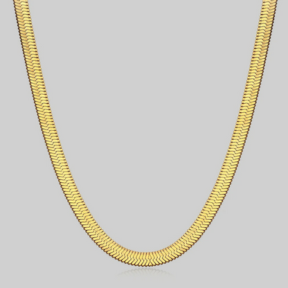 Mia Classic Herringbone Shorty Necklace