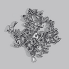 Bubble Letter Charms | Silver Hue
