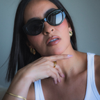 Golden Hour Button Earrings