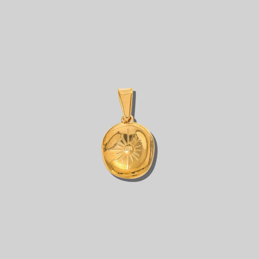 Vintage Medallion Sun Charm