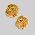 Golden Hour Button Earrings