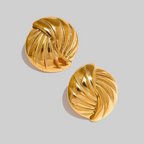 Golden Hour Button Earrings