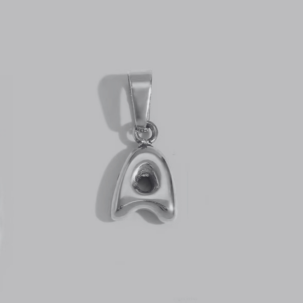 Bubble Letter Charms | Silver Hue