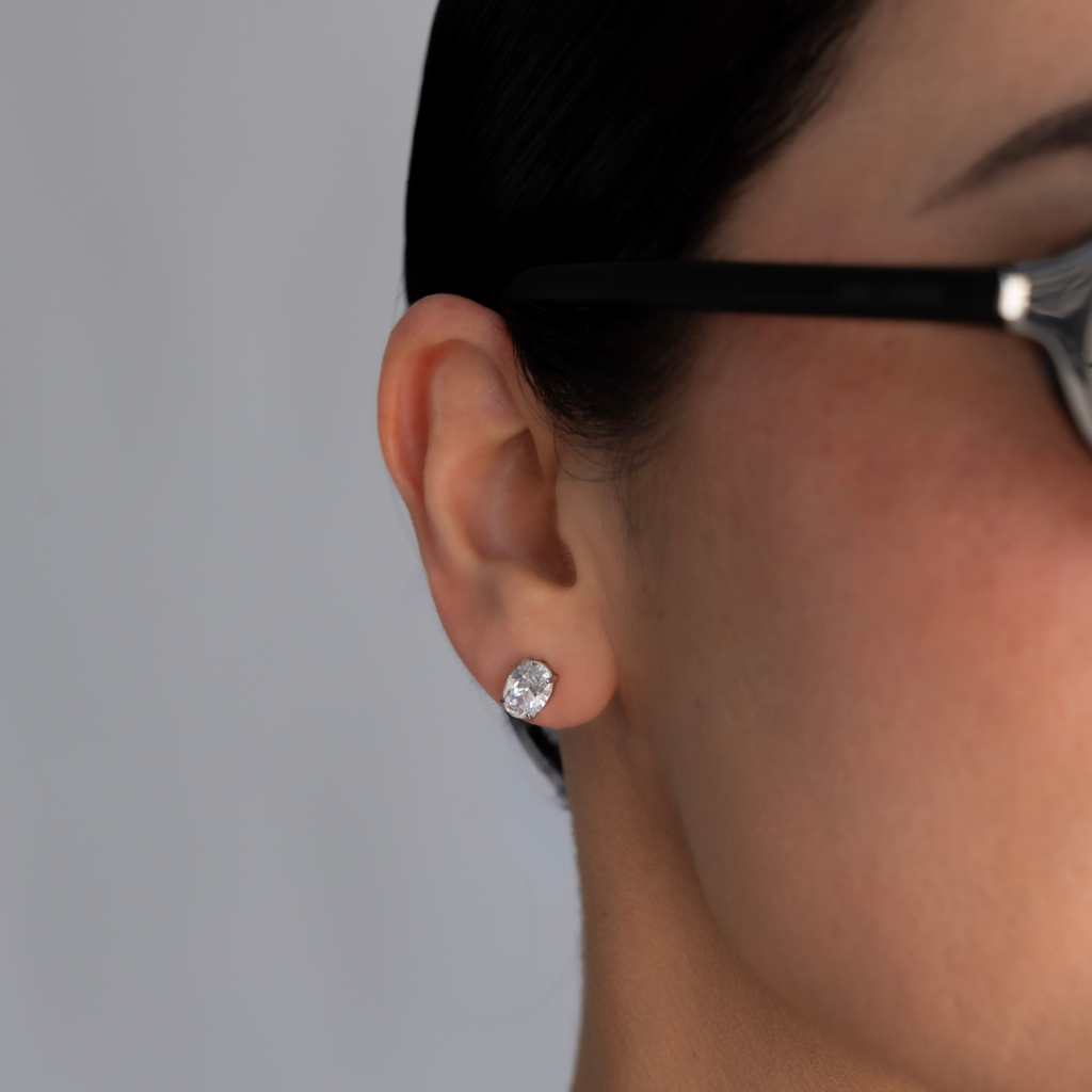 Oval Studs | Gold