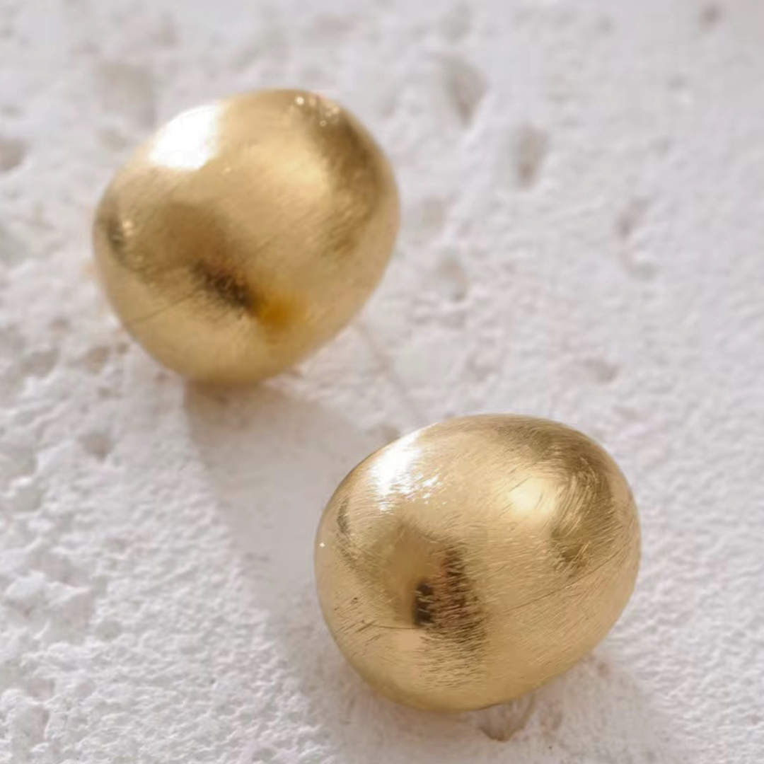 The Brushed Form Studs