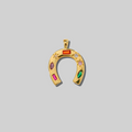CZ Horseshoe Statement Pendant