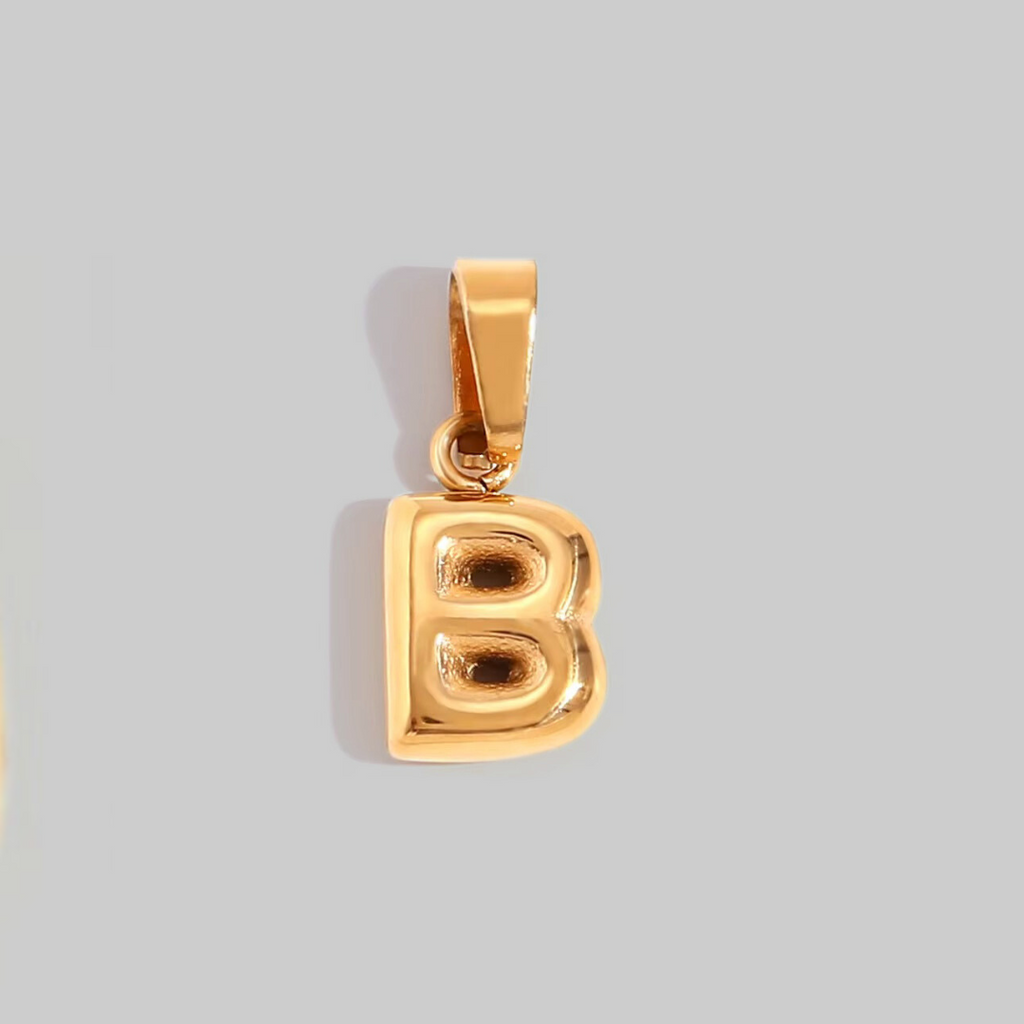 Bubble Letter Charms | Gold Hue