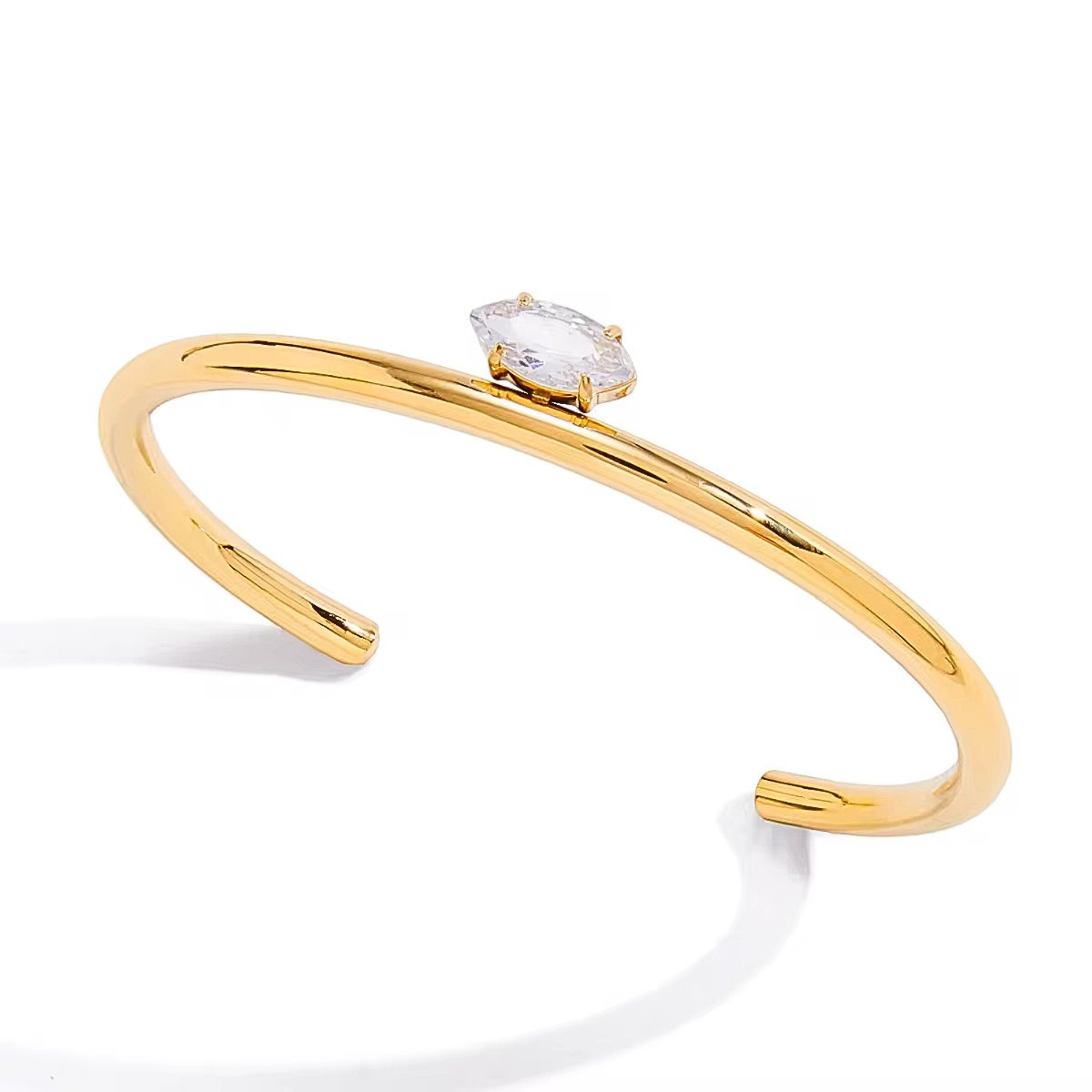 Marquise Open Cuff | Gold