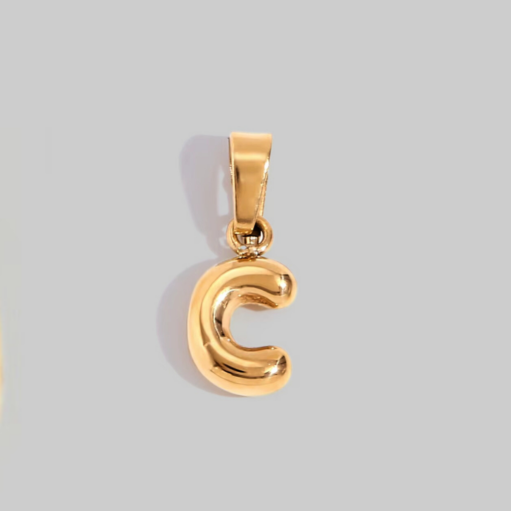 Bubble Letter Charms | Gold Hue