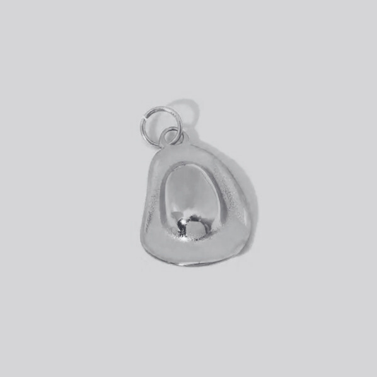 Cowboy Hat Charm | Silver Hue