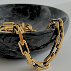 Meg Statement Paperclip Chain Necklace | Gold