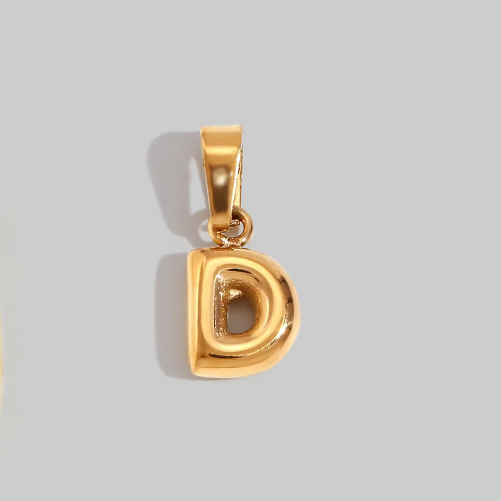 Bubble Letter Charms | Gold Hue