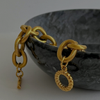 Aura Large Link Chain Necklace | Gold