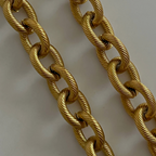 Aura Large Link Chain Necklace | Gold