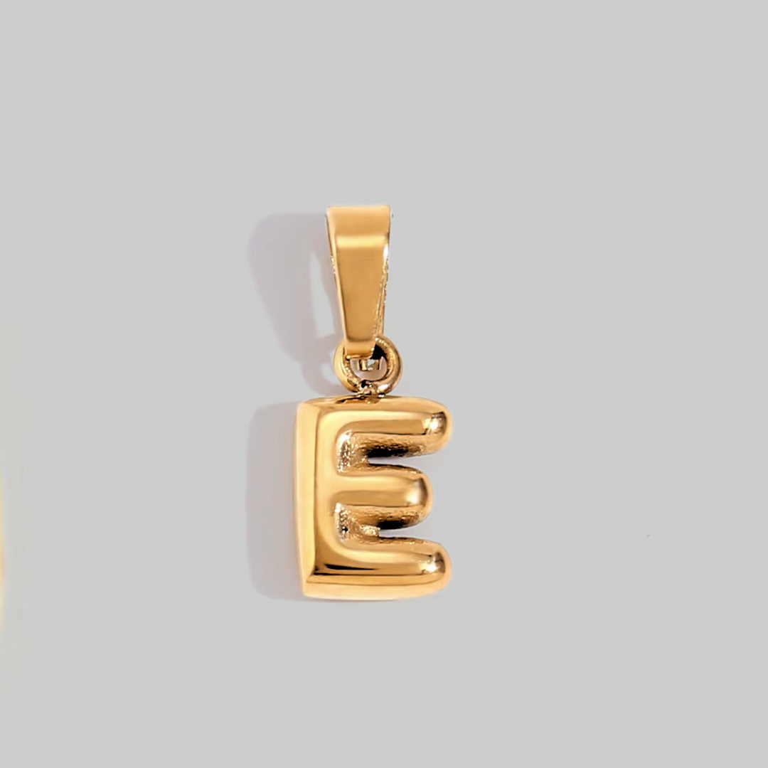 Bubble Letter Charms | Gold Hue
