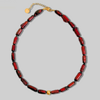 Aelia Pearl Necklace | Garnet Edition