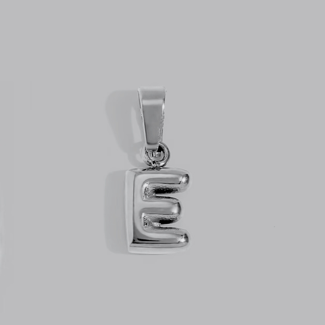 Bubble Letter Charms | Silver Hue