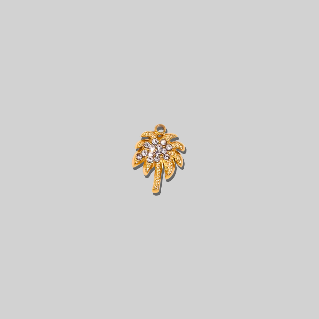 CZ Palm Tree Dainty Charm