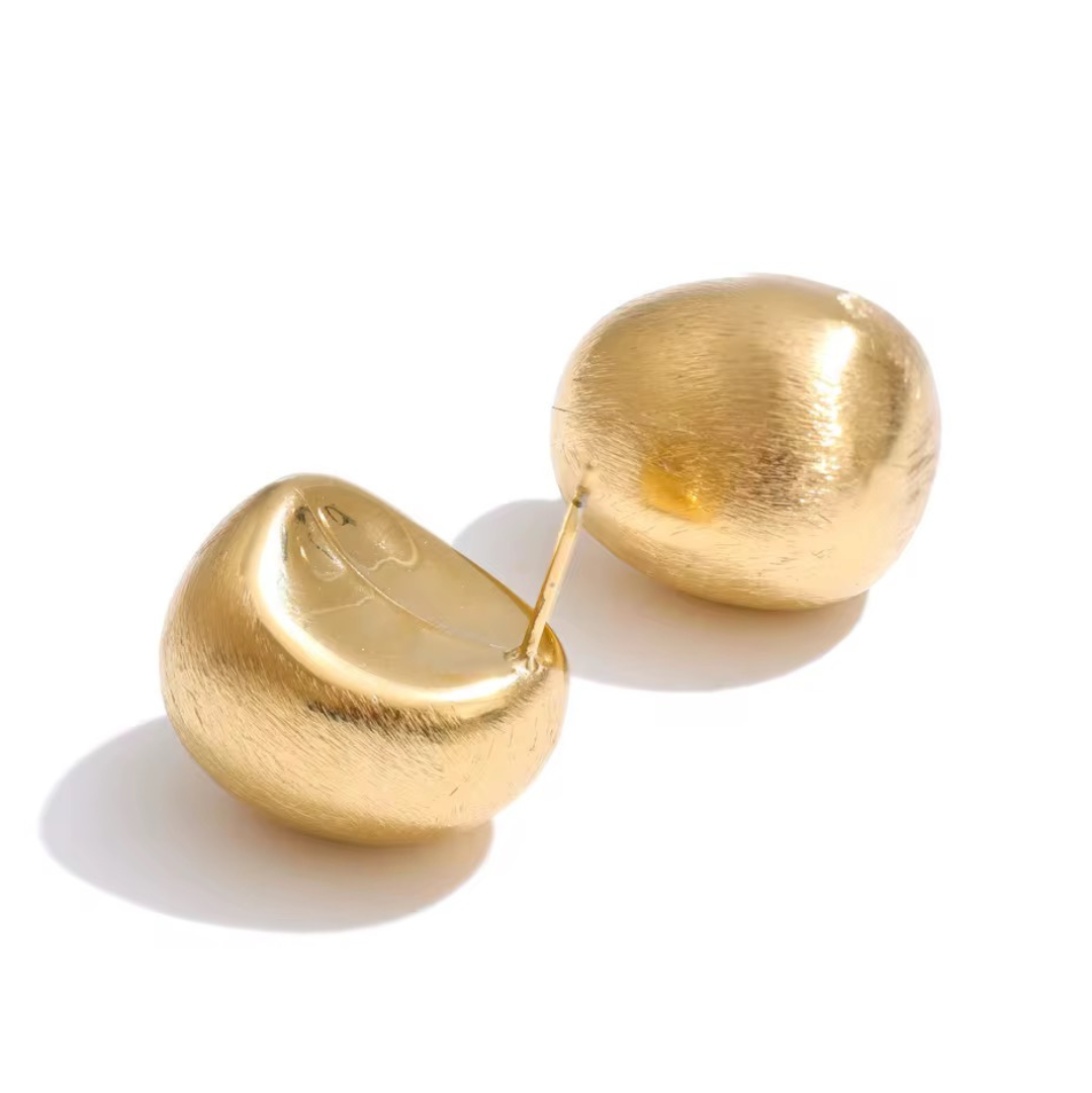 The Brushed Form Studs
