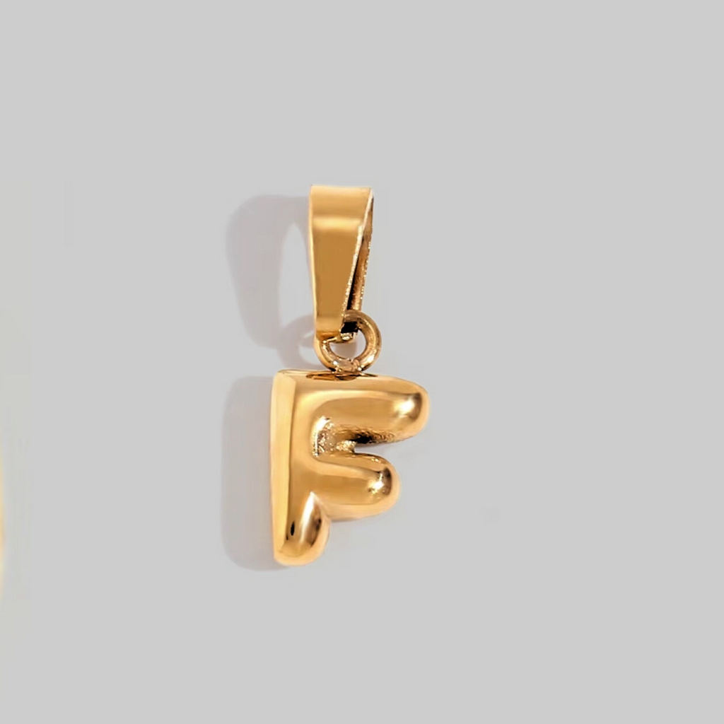 Bubble Letter Charms | Gold Hue