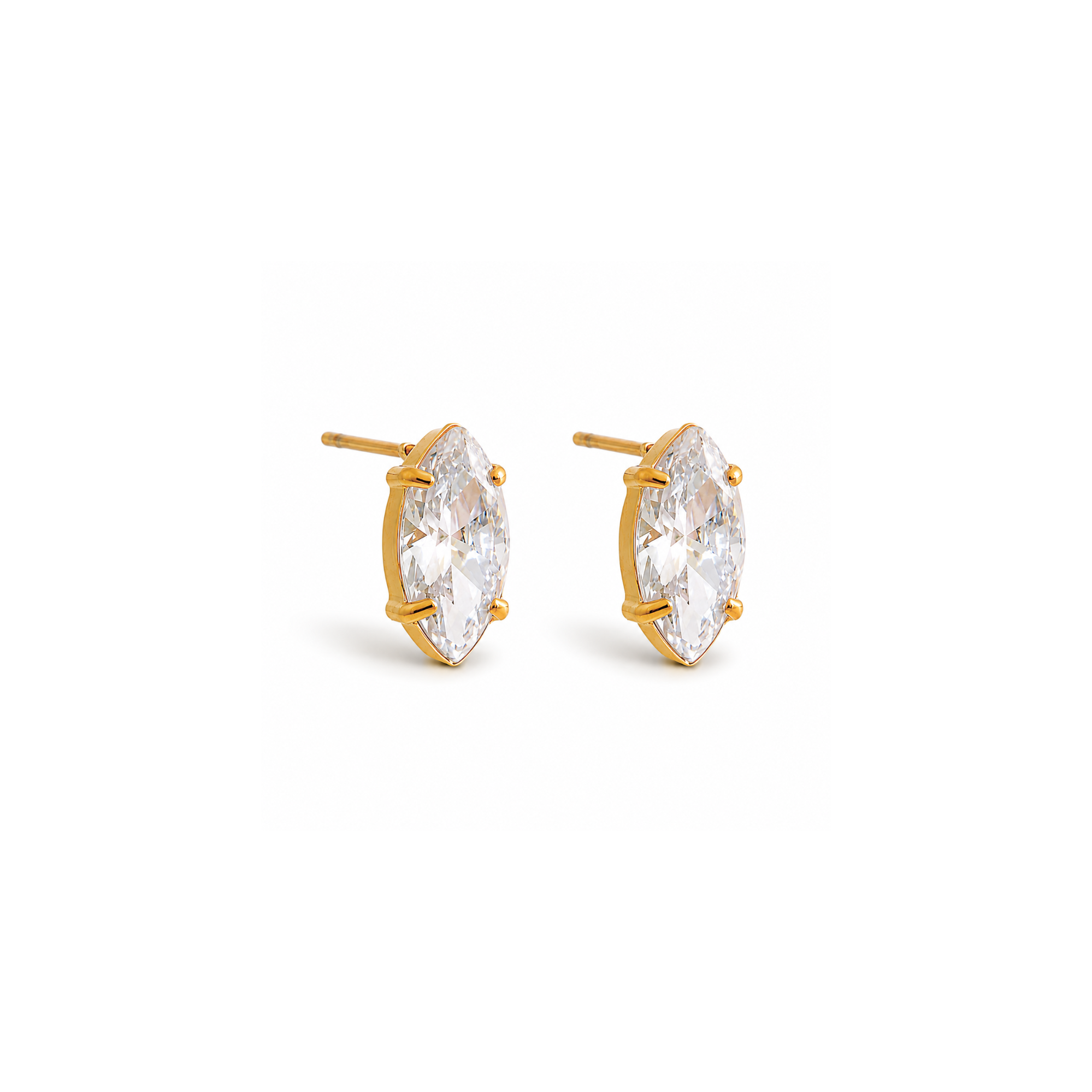 Marquise Studs | Gold