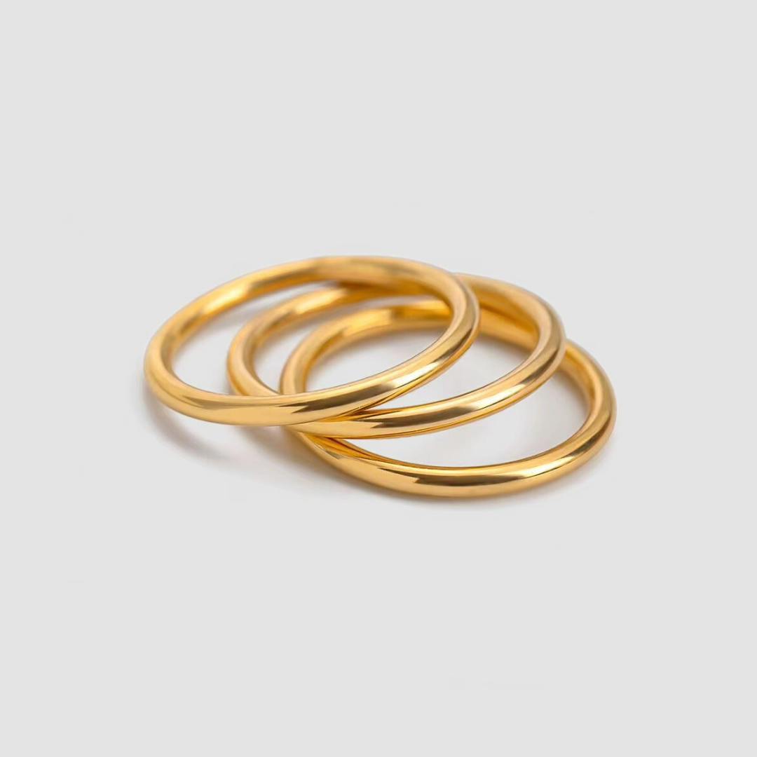 Triple Take Ring Set | Gold Hue