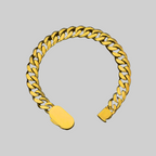 John Doe Men's 10mm Cuban Chain Bracelet | Gold