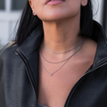 The Soft Glow Layered Necklace | Silver