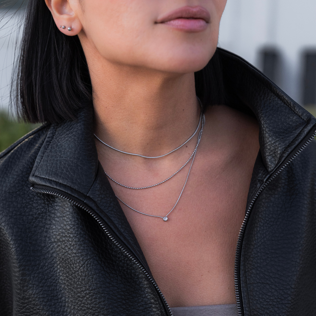 Trio Sphere Earrings Set | Silver | 6 pieces