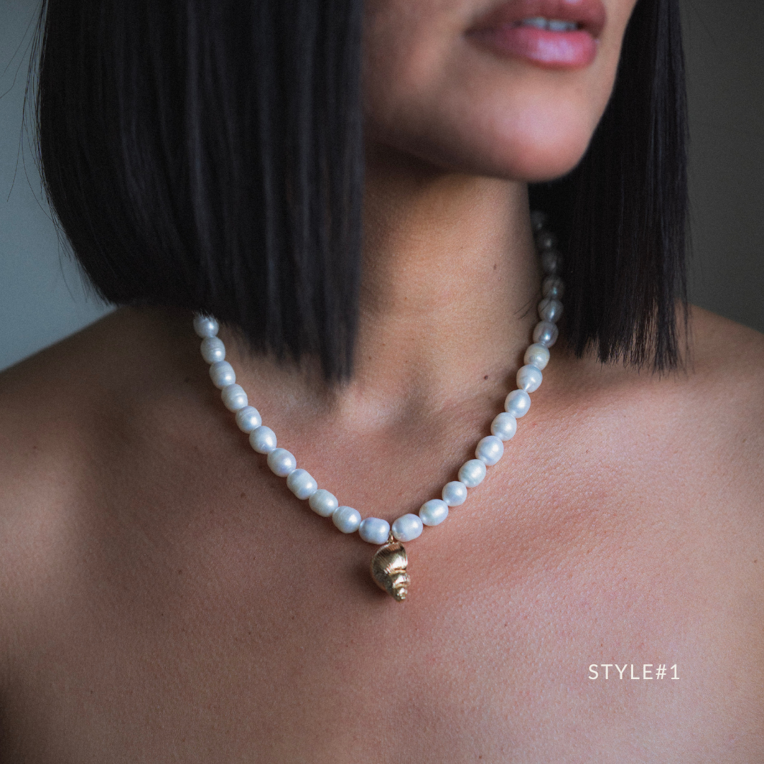 The Golden Hour Pearl Necklace - Limited Edition
