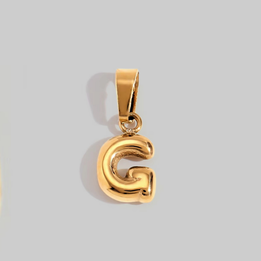 Bubble Letter Charms | Gold Hue