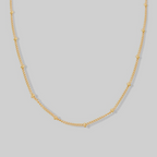Sabina Satellite Chain Necklace | Gold
