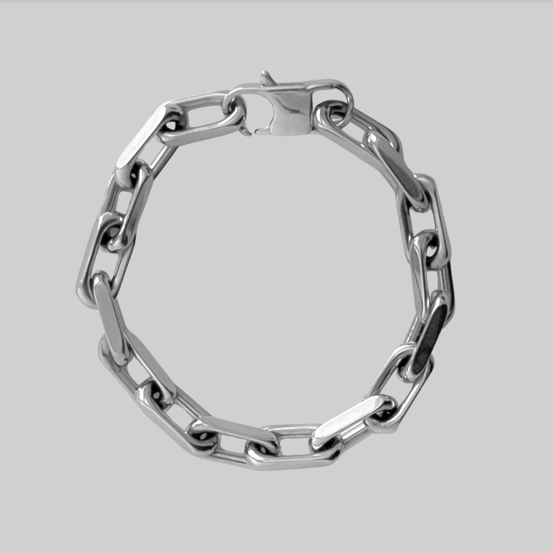 Meg Statement Paperclip Chain Bracelet | Silver