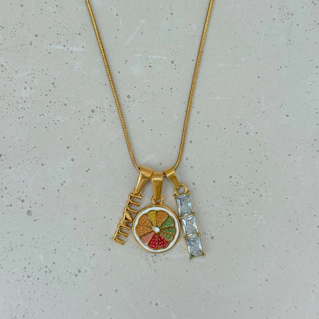 Custom Pendant Necklace | Gold Hue